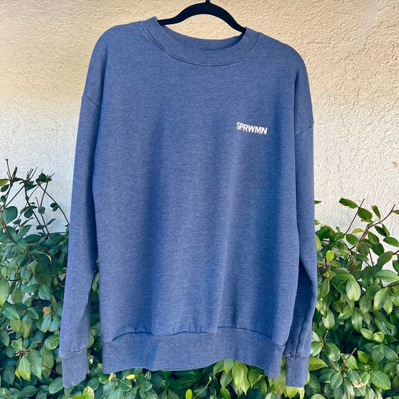 SPRWMN Tops - SPRWMN Crewneck Sweater in Dark Heather Blue Size Small - Fits M